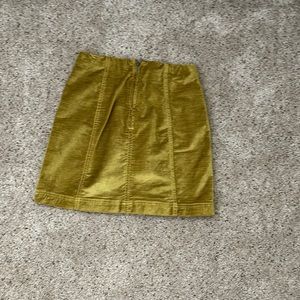 Olive green free people skirt